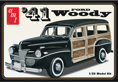 

AMT USA 1/25 Scale 1941 Ford Custom WoodyPlastic Model Kit(Multicolor)