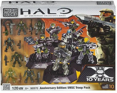 

Mega Brands Halo Mega Bloks Set 96970 Anniversary Edition Unsc Troop(Multicolor)