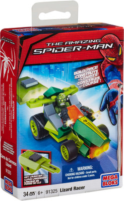 

Disney Mega Bloks The Amazing Spider-Man Lizard Racer (34 Pcs)(Multicolor)