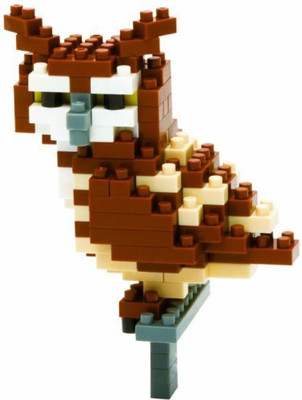

Nanoblock Horned Owl(Brown)