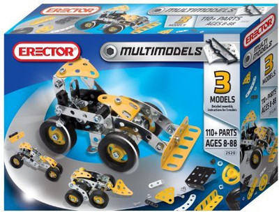 

Meccano Erector Multimodel 3 Model Set (110+ Pieces)(Multicolor)