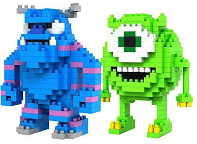

LOZBlock Loz Diamondmonsters Inc Mike Wazowski And Sulley 2 Pcs Set(Multicolor)
