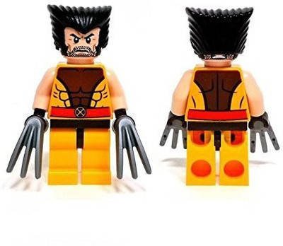 

Lego Xmen Marvel Super Heroes Wolverine Mini With Hair & Claws(Gold)