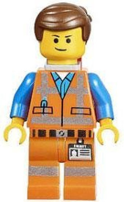 

LEGO the Movie LOOSE Mini Figure Emmet with Piece of Resistance(Multicolor)