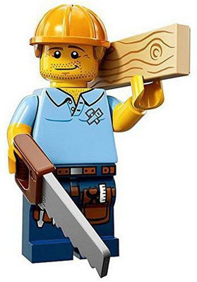 

Lego Minifigures Series 13 Carpenter Construction Toy(Multicolor)
