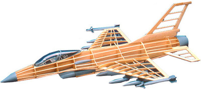 

Guillow's Us Nato F-16a Fighting Falcon Figher Display Non Flying Collector Model Plane(Multicolor)