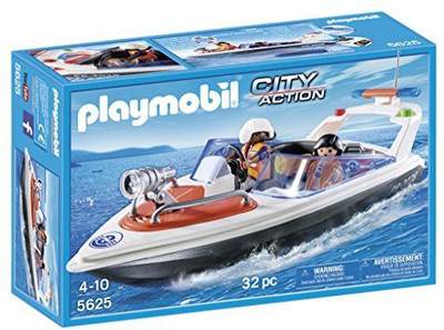 

Playmobil 5625 Coastal Rescue Boat Playset(Multicolor)