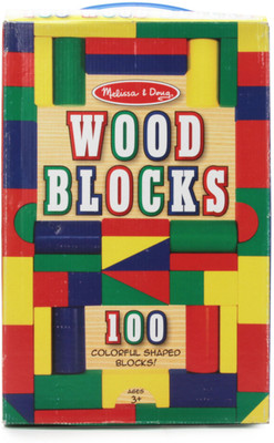 

Melissa & Doug Wood Blocks (100 Pcs)(Multicolor)