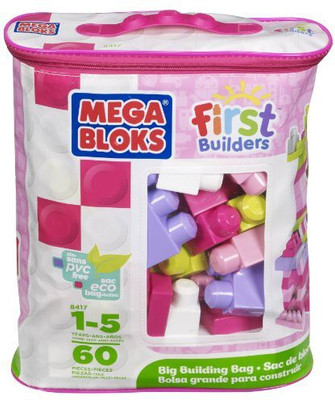 

Mega Bloks First Builders Big Building Bag(Pink)
