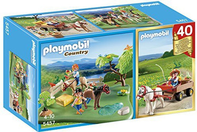 

Playmobil 40Th Anniversary Pony Pasture Compact Set And Pony Wagon(Multicolor)