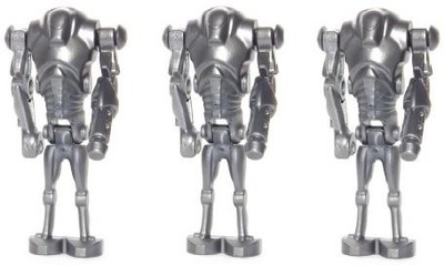 

Lego Super Battle Droid Pack Of 3 With Cannon Blaster Arm Star(Grey)