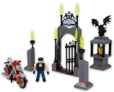 

The Bridge Direct Wwe Stackdown Undertaker Entrance Set With Motorcycle(Multicolor)