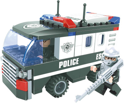 Fun Blox Police Van Multicolor Fun Blox Building and Blocks Toys