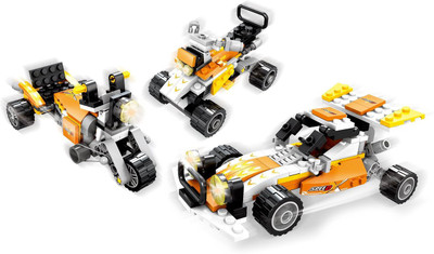 

Fun Blox 3 in 1 Racing Car and Bike Block Set(Multicolor)