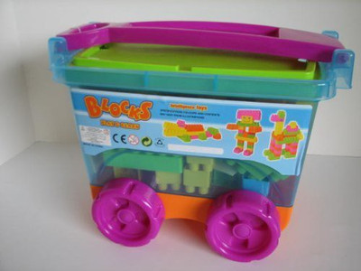 

Lollipop Tots Interlockingin Wagon 62 Pieces(Multicolor)