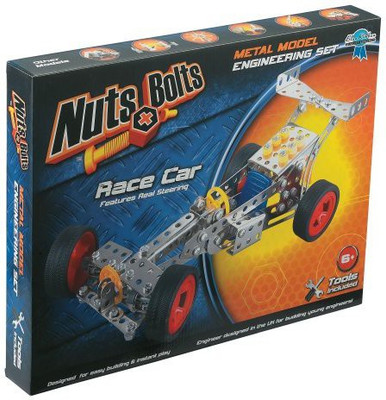 

Nuts & Bolts Race Car Building Set(Multicolor)