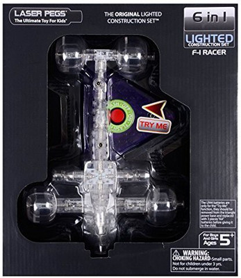 

Laser Pegs 6In1 Racer Building Set(Black)