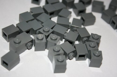 

Lego Building Accessories 1 X 1 Dark Bluish Gray Brickbulk 100(Grey)