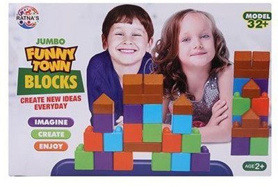 

Ratnas funny town blocks jumbo(Multicolor)