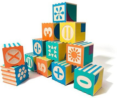 

Uncle Goose Groovie Math and Patterning Blocks - Made in USA(Multicolor)