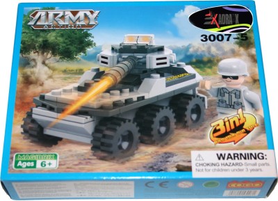 

Adraxx DIY Hobby 3D Fighter Army Tank Model Assembling Kit(Multicolor)