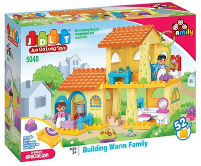 

Webby Warm Family Building Blocks - 52 Pieces(Multicolor)