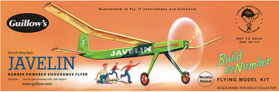 

Guillow's Javelin Semi Scale Rubber Powered Balsawood Model Plane Kit(Multicolor)