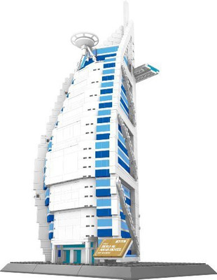 

Wange The Burj Al Arab Hotel Of Dubai Building1307 Pcs Huge Gift(Multicolor)