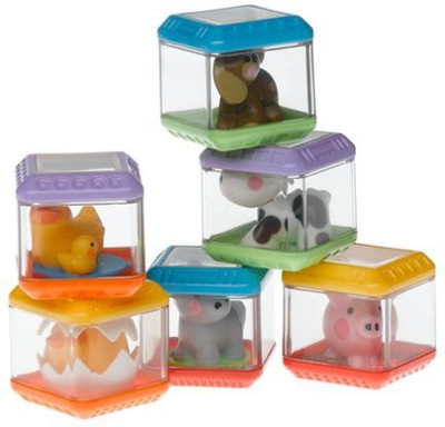 

Fisher-Price Peek-a-Blocks Discovery: Barnyard Friends Blocks(Multicolor)