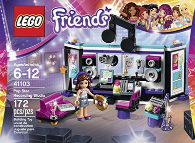 

Lego Friends 41103 Pop Star Recording Studio Building Kit(Multicolor)