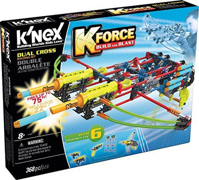 

Knex K-Force Dual Cross Building Set, 368 pc(Multicolor)