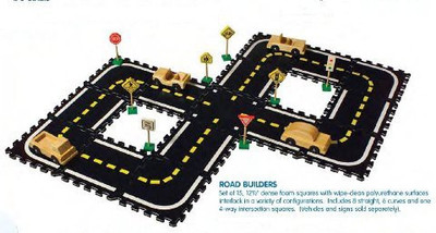 

MARV Deluxe Pretend Play Road Way Interlocking Soft Foam(Multicolor)