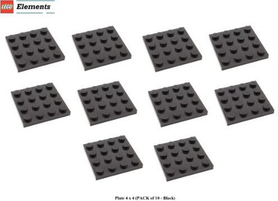 

Parts - Plates Lego Parts Plate 4 X 4 (Pack Of 10 Black)(Black)