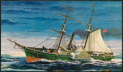 

Lindberg USA 1/124 Scale Civil War Blockade RunnerPlastic Model Kit(Multicolor)