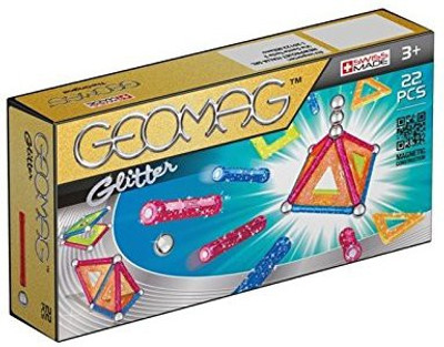 

Geomag Panels Glitter 22 Pieces(Purple, Blue, Green, Orange)