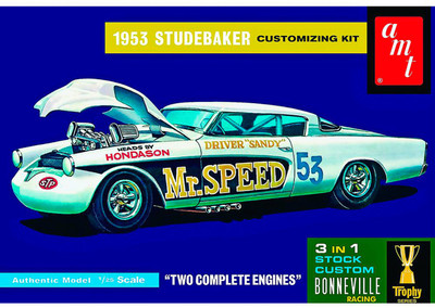 

AMT USA 1/25 Scale 1953 Studebaker Starliner "Mr Speed"Plastic Model Kit(Multicolor)