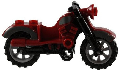 

Lego Motorcycle Dark Red Harley(Maroon)