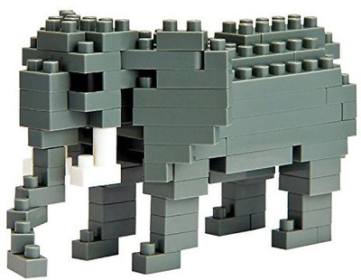 

Kawada Nbc035 Nano Elephant Building Kit(Grey)