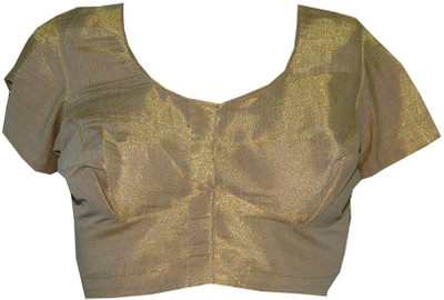 

JIS Boutique Round Neck Women's Stitched Blouse, Gold