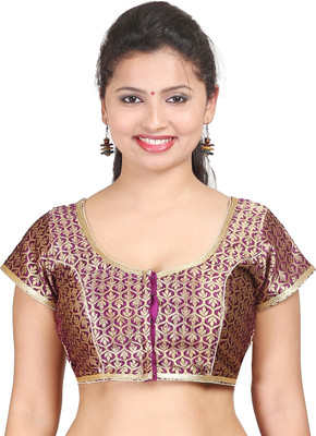 

Sreevarus Round Neck Women's Stitched Blouse, Grape