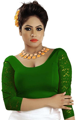 

Abhi Round Neck Women's Stitched Blouse, Green