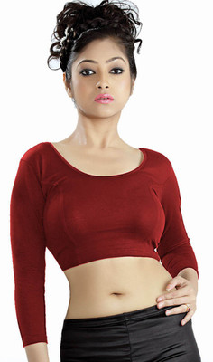 

Abhi Round Neck Women' Stitched Blouse, Marron