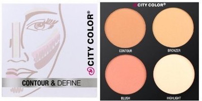 

City Color COLOR Contour & Define Palette - 4 Shades(Multicolor)