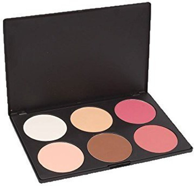 

Leegoal Professional 6 Color Makeup Cosmetic Blush Blusher Contour Powder Palette(Multicolor)