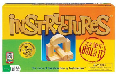 

Ideal Instructures Wooden Block Construction Board Game