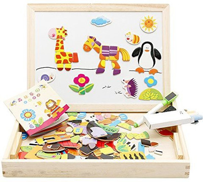 

Lewo Magnetic Wooden Multifunction Drawing Woodenfor Kids Board Game