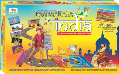 

Jaibros Incredible India Quiz for Kids Board Game