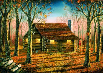 

Buffalo Games The Great Outdoorswoodland Cabin 500Pc Jigsaw Puzzle Board Game