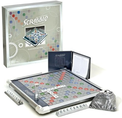 

Scrabble Platinum Edition With Rotating Board Game