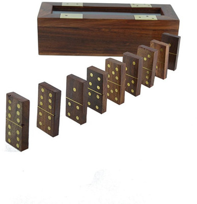 

Kartique Hand made Wooden Domino Game Board Game